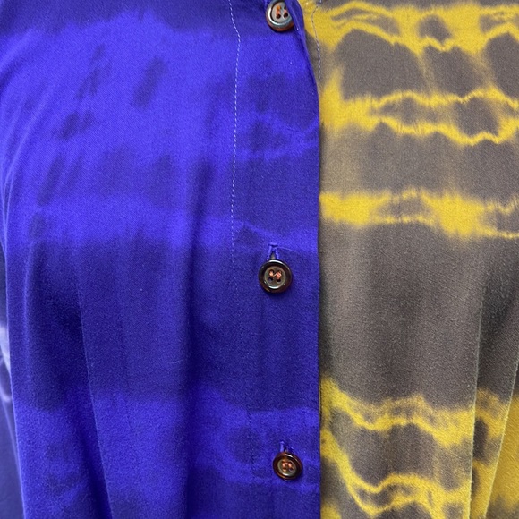 Blue Cactus Tie Dye Boho Oversized Cardigan Jacket - Picture 8 of 9